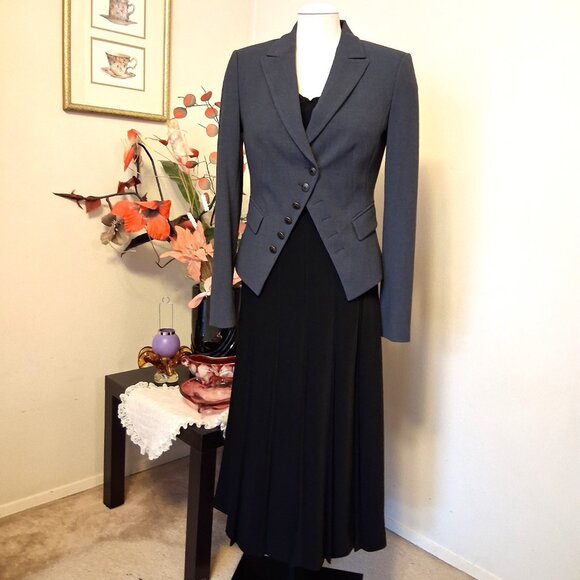 NWOT MEXX Women's High Quality Gray Lined Blazer Jacket Size 38 - Picture 5 of 13